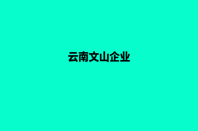 文山企业网页制作费用(云南文山企业)