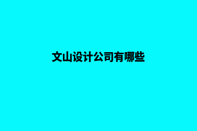 文山设计一个网站的费用(文山设计公司有哪些)