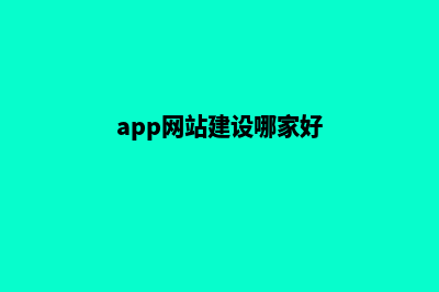 app网站建设公司(app网站建设哪家好)