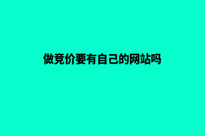 竞价网站建设费用占比(做竞价要有自己的网站吗)