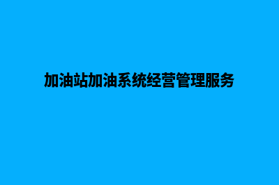 加油站系统有哪些(加油站加油系统经营管理服务)