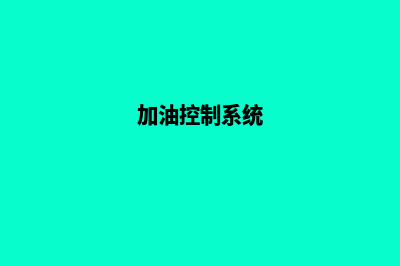 加油系统测试(加油控制系统)