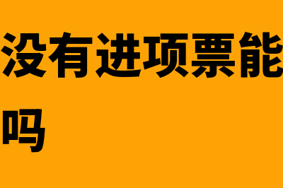 贸易公司没有进项票可以开销项票吗(贸易公司没有进项票能开增值税专用发票吗)