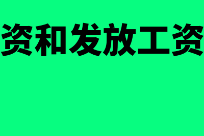 计提工资和发放工资的区别是什么(计提工资和发放工资的附件)