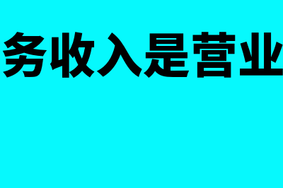 主营业务收入是否可以是多项业务收入(主营业务收入是营业收入吗)