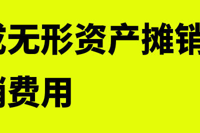 本年形成无形资产加计摊销额是哪个(本年形成无形资产摊销额 无形资产摊销费用)