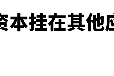 实收资本挂在其他应收款科目可以吗(实收资本挂在其他应收款)