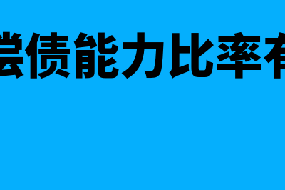 长期偿债能力比率主要包括什么内容(长期偿债能力比率有哪些)