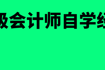 中级会计师学习方法有什么(中级会计师自学经验)