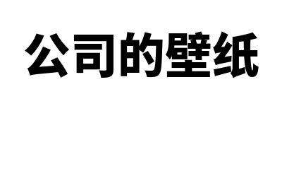 公司壁纸应该怎么记会计分录(公司的壁纸)