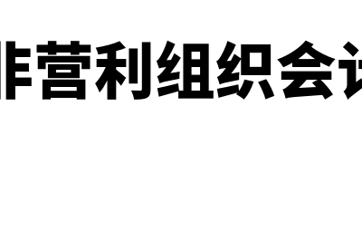 民间非营利组织特定业务怎么理解(民间非营利组织会计科目)