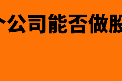 2个公司能否做一张记账凭证吗(2个公司能否做股东)