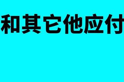 应付账款和其它应付款怎么区分(应付账款和其它他应付款的区别)