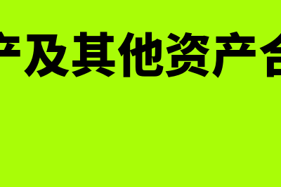 无形资产及其他资产合计如何算？(无形资产及其他资产合计公式)