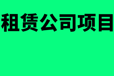 公司项目上租的挖掘机怎么入账(租赁公司项目)