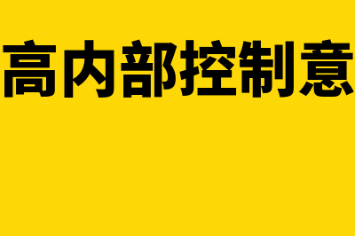 如何提高内部控制能力(提高内部控制意识)