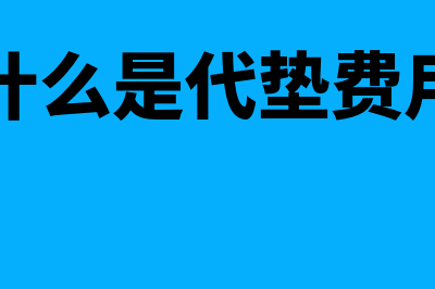 什么是代垫费(什么是代垫费用)