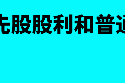 分配优先股股利的含义是什么(分配优先股股利和普通股股利)