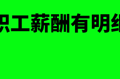 应付职工薪酬有哪些二级科目(应付职工薪酬有明细账吗)