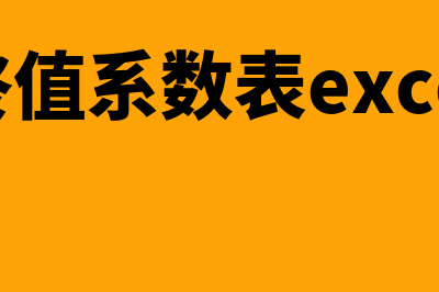 复利终值系数表是怎样的(复利终值系数表excel怎么做)