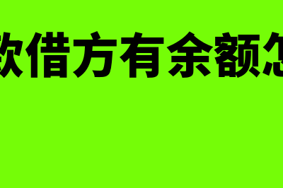 应付账款借方有余额怎么解释(应付账款借方有余额怎么调平)