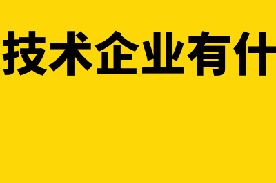 高薪技术企业账务处理怎么做(高薪技术企业有什么用)