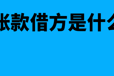 应付账款借方是什么意思(应付账款借方是什么科目)