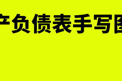 资产负债表的手工操作怎么做(资产负债表手写图片)