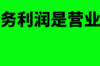 主营业务利润是怎么回事(主营业务利润是营业利润吗)