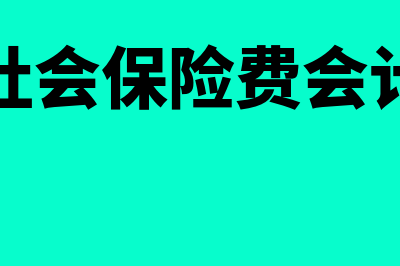 保险费会计分录如何编写(计提社会保险费会计分录)