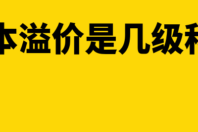 资本溢价表示什么意思(资本溢价是几级科目)