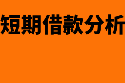 短期借款评估如何理解(短期借款分析)