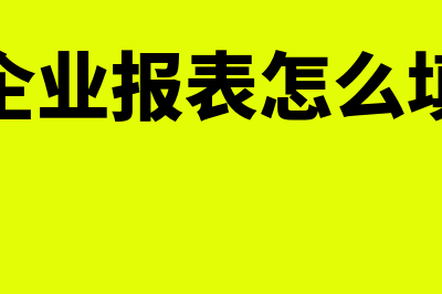 企业报表是什么意思(企业报表怎么填)