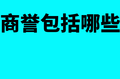 商誉的定义是什么(商誉包括哪些)