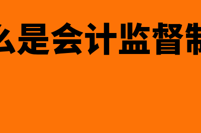 什么是会计监督(什么是会计监督制度)