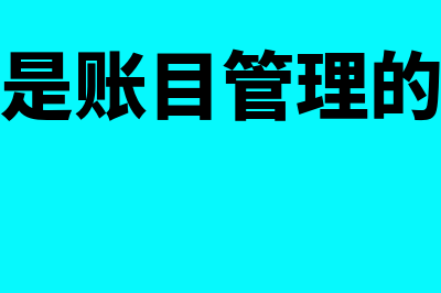 什么是账目(什么是账目管理的核心)