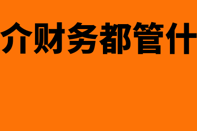 中介公司财务软件用什么好(中介财务都管什么)