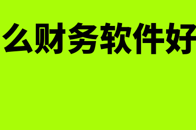 什么财务软件好用针对大企业(什么财务软件好用)