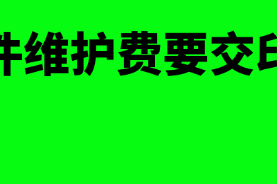 财务软件维护费属于什么科目(财务软件维护费要交印花税吗)