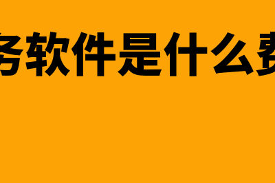 财务软件是什么(财务软件是什么费用)