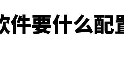 财务软件配什么服务器(财务软件要什么配置电脑)