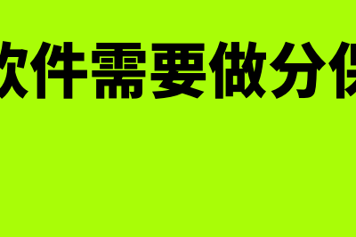 财务软件需要做什么手工帐(财务软件需要做分保测评)