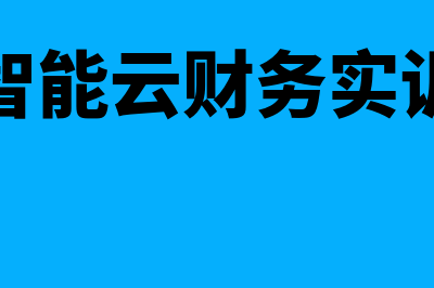 人工智能云财务软件是什么(人工智能云财务实训证书)