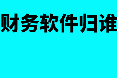 购买财务软件归哪个科目(购买财务软件归谁所有)