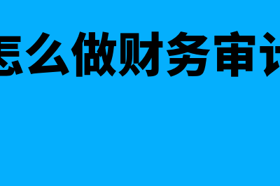 财务审计什么意思?(怎么做财务审计)