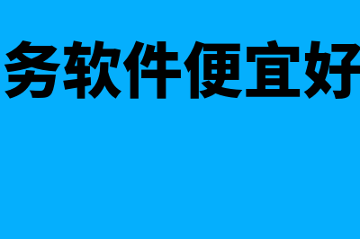 哪个财务软件比较好(财务软件便宜好用)