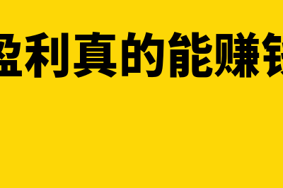 负盈利是什么?(负盈利真的能赚钱吗)