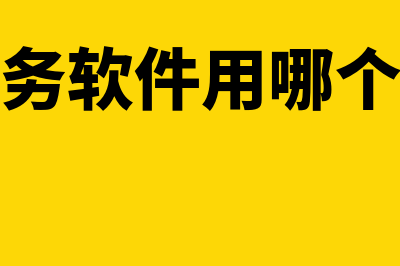 财务软件哪个适合做(财务软件用哪个好)