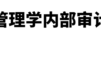 管理审计的定义?(管理学内部审计)