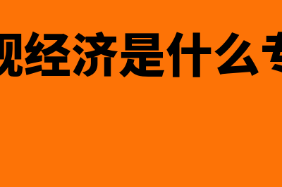 宏观经济是什么意思?(宏观经济是什么专业)